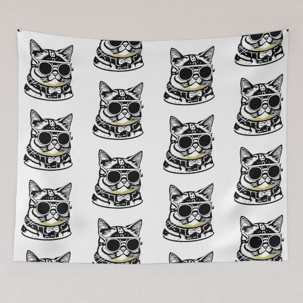 Artikelvorschau, Fashionista: Katze im Sonnenbrillen-T-Shirt entworfen und verkauft von AlexArtCollega.