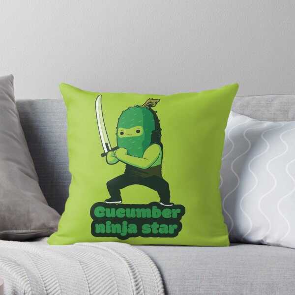 Item preview, Cucumber ninja star - Ninja Cucumber  designed and sold by RoboRaphael.