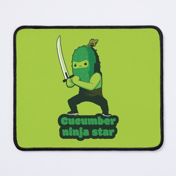 Item preview, Cucumber ninja star - Ninja Cucumber designed and sold by RoboRaphael.