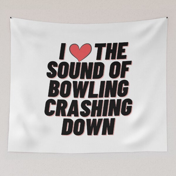 Item preview, I Love The sound of bowling crashing down designed and sold by JollyJars.