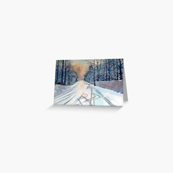 Layby in the Snow Greeting Card