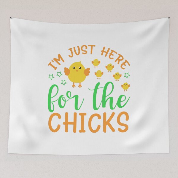 Item preview, I´M JUST HERE FOR THE CHICKS - FUNNY EASTER designed and sold by KatisDesign.