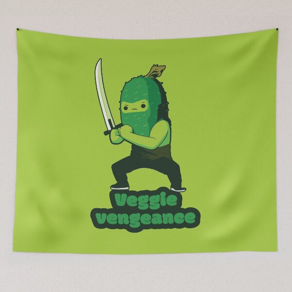 Item preview, Veggie vengeance - Ninja Cucumber  designed and sold by RoboRaphael.