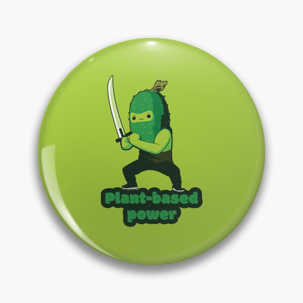 Item preview, Plant-based power - Ninja Cucumber  designed and sold by RoboRaphael.