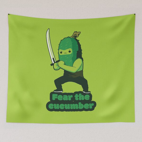 Item preview, Fear the cucumber - Ninja Cucumber  designed and sold by RoboRaphael.