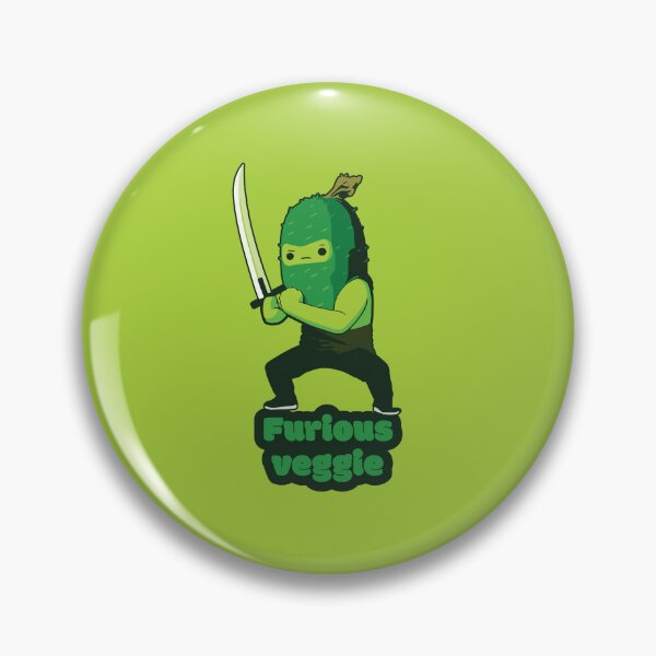 Item preview, Furious veggie - Ninja Cucumber  designed and sold by RoboRaphael.