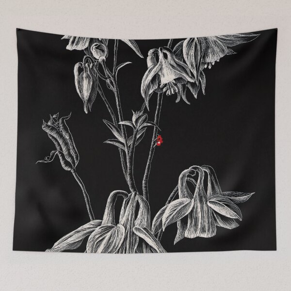 Item preview, Columbine (scraperboard) designed and sold by Painting By Nature.