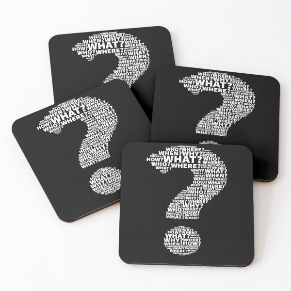 Item preview, What Where Who Question Mark Punctuation designed and sold by MooonTees.