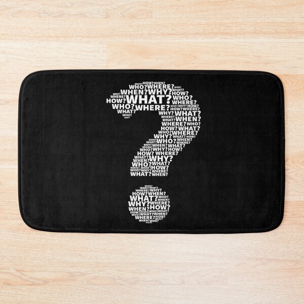 Item preview, What Where Who Question Mark Punctuation designed and sold by MooonTees.