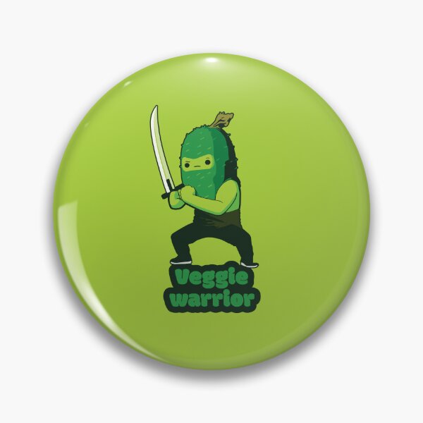 Item preview, Veggie warrior - Ninja Cucumber  designed and sold by RoboRaphael.