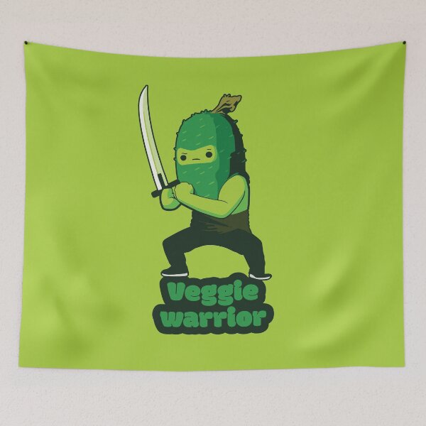 Item preview, Veggie warrior - Ninja Cucumber  designed and sold by RoboRaphael.