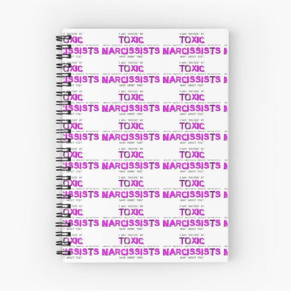 Item preview, RAISED by TOXIC abusive neglectful emotionally immature manipulative NARCISSISTS - Sarcastic Trauma - Funny mental health PINK designed and sold by originalsusie.