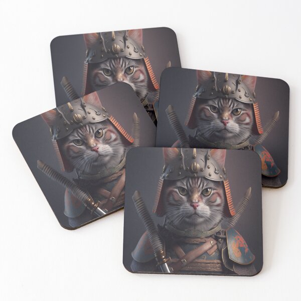 Item preview, samurai cat designed and sold by LoveyDesign.