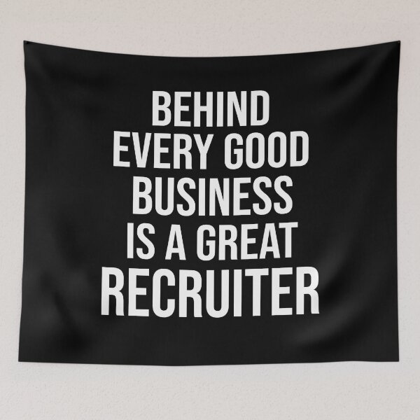 Item preview, Funny recruiter quote: Behind every good business is a great recruiter gift designed and sold by alaechamlal.