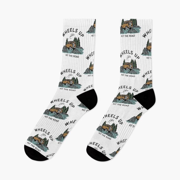Item preview, "Wheels Up, Let's Hit the Road" Design designed and sold by HappyGoodTees.