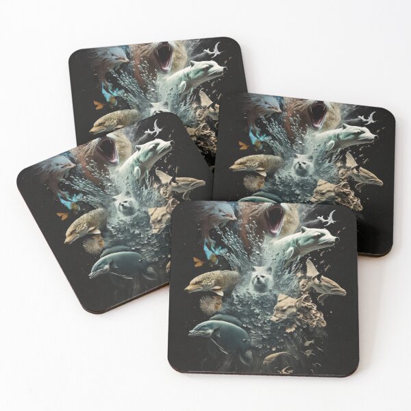 Item preview, surrealistic animal explosion designed and sold by NISATO-ART.