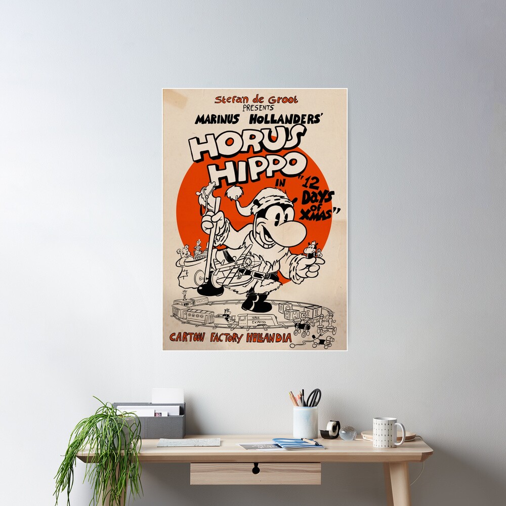 Horus Hippo - 12 Days of Xmas Poster