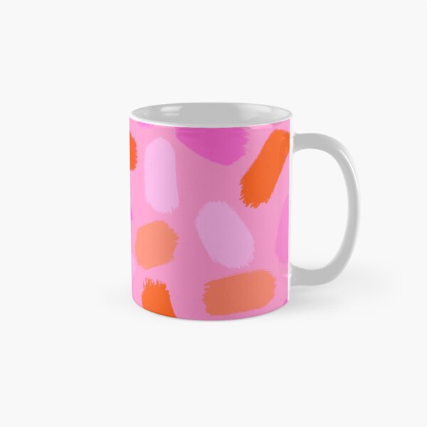 Aperçu de l'œuvre Création de marques abstraites en rose et orange créée et vendue par OneThreeSix.