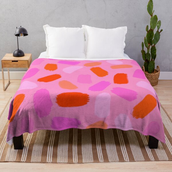 Aperçu de l'œuvre Création de marques abstraites en rose et orange créée et vendue par OneThreeSix.