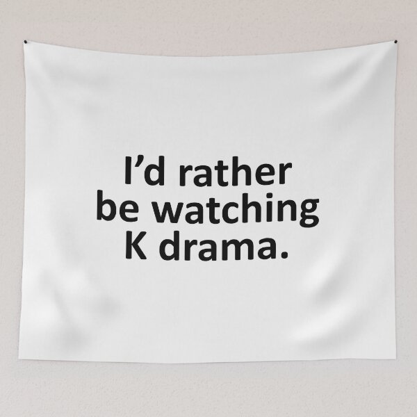 Item preview, I'd Rather Be Watching K Drama Funny Korean Drama designed and sold by Adel Qasem.