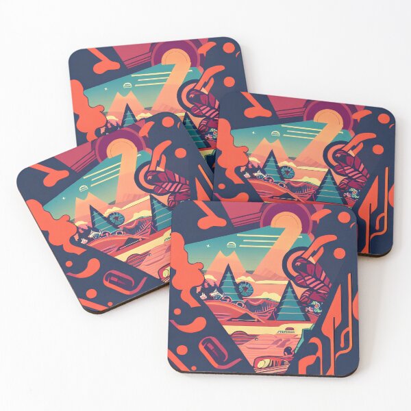 Item preview, Psychedelic Canyon: A Vibrant Popart Landscape Print designed and sold by DigitalByEb.