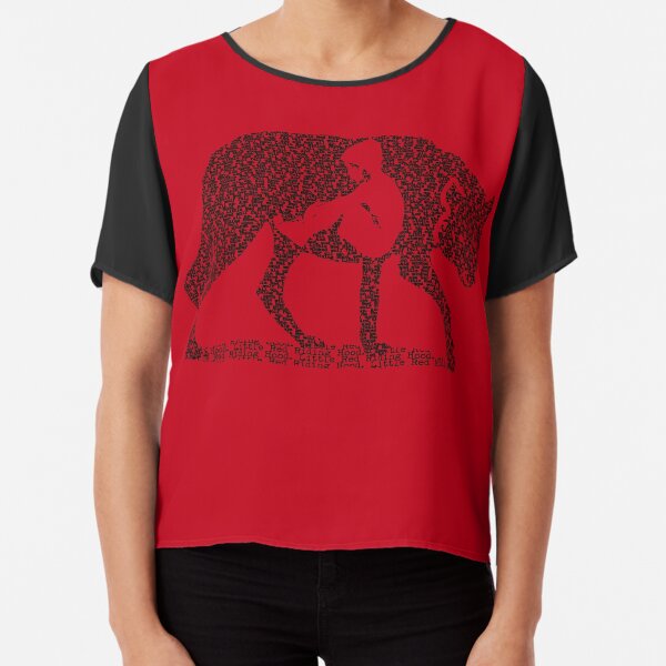 Hungry Like The Wolf Chiffon Top