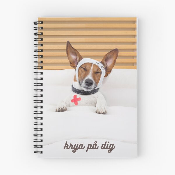 Item preview, Krya på dig, get well soon in Swedish, gratulationskort, Swedish language greeting  designed and sold by Pommallina.