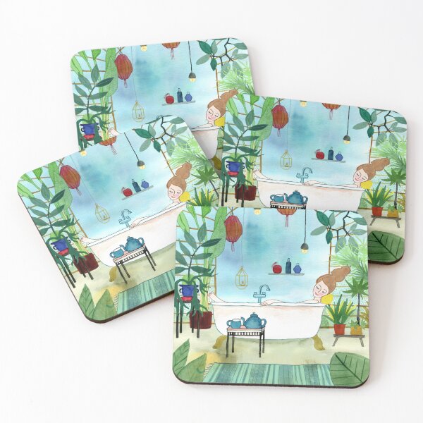 Item preview, Bath Relaxation Watercolor designed and sold by Constanze  Guhr.