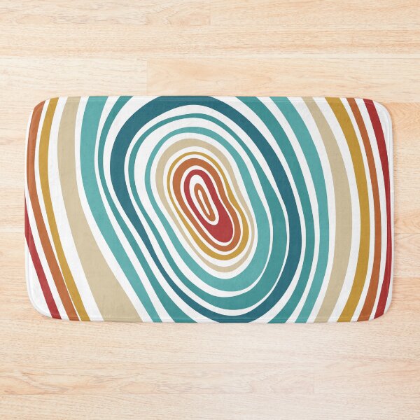 Item preview, Retro Rainbow Tree Rings designed and sold by KatsCanvas.