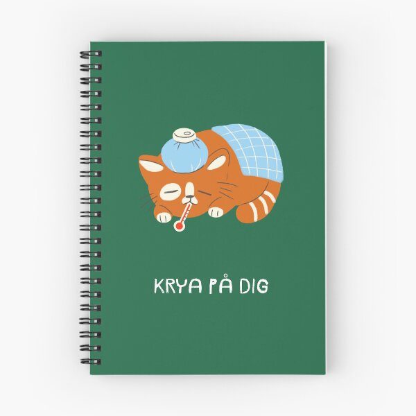 Item preview, Krya på dig, get well soon in Swedish, gratulationskort, Swedish language greeting  designed and sold by Pommallina.