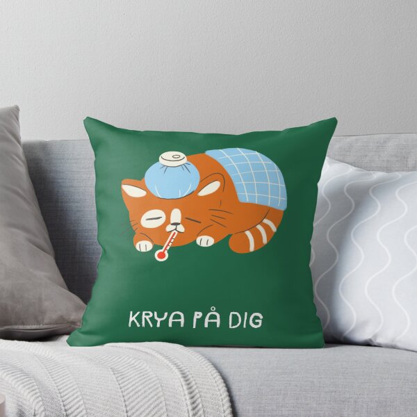 Item preview, Krya på dig, get well soon in Swedish, gratulationskort, Swedish language greeting  designed and sold by Pommallina.