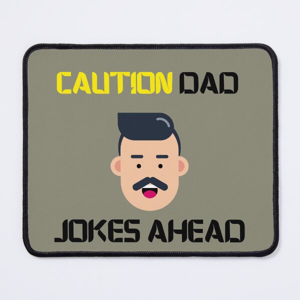 Item preview, Copy of Caution Dad jokes ahead cartoon style designed and sold by Cheeeeky.