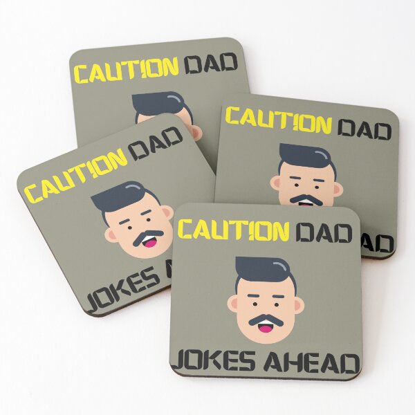 Item preview, Copy of Caution Dad jokes ahead cartoon style designed and sold by Cheeeeky.