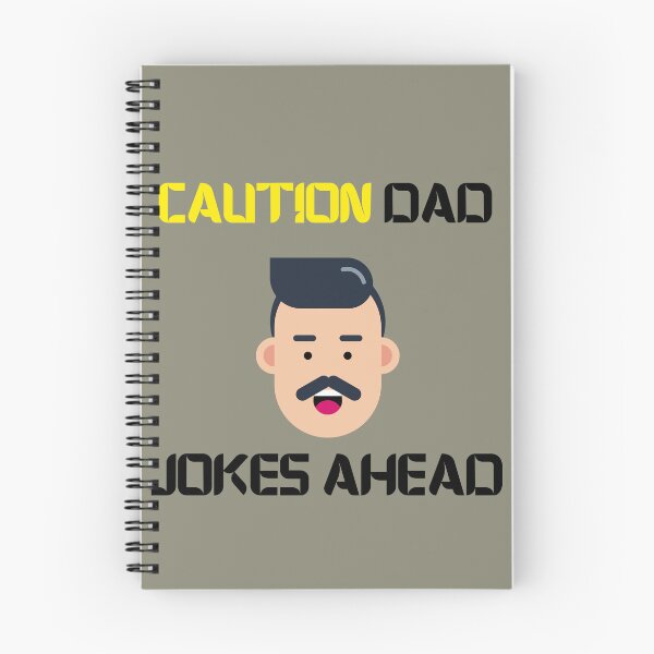 Item preview, Copy of Caution Dad jokes ahead cartoon style designed and sold by Cheeeeky.