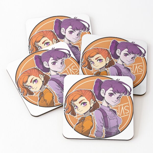 Item preview, Dynamic Duo: Cool Cartoon Girls designed and sold by SML(Smiling Cool) PinkBubble.