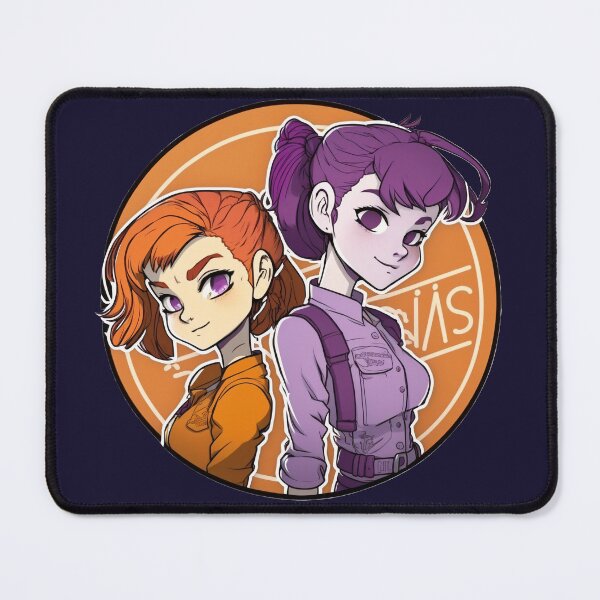 Item preview, Dynamic Duo: Cool Cartoon Girls designed and sold by SML(Smiling Cool) PinkBubble.