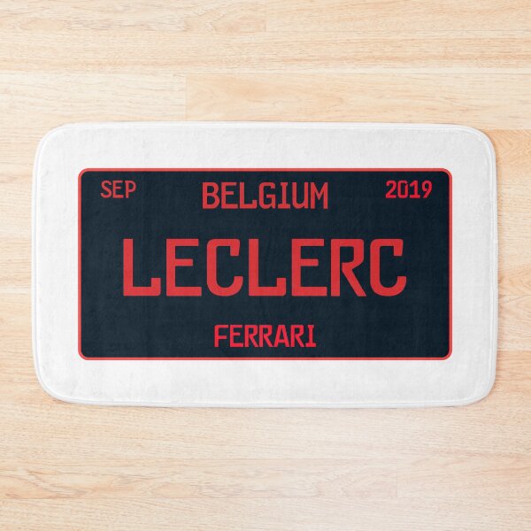Item preview, Charles Leclerc first win license plate white designed and sold by ff1merch ..