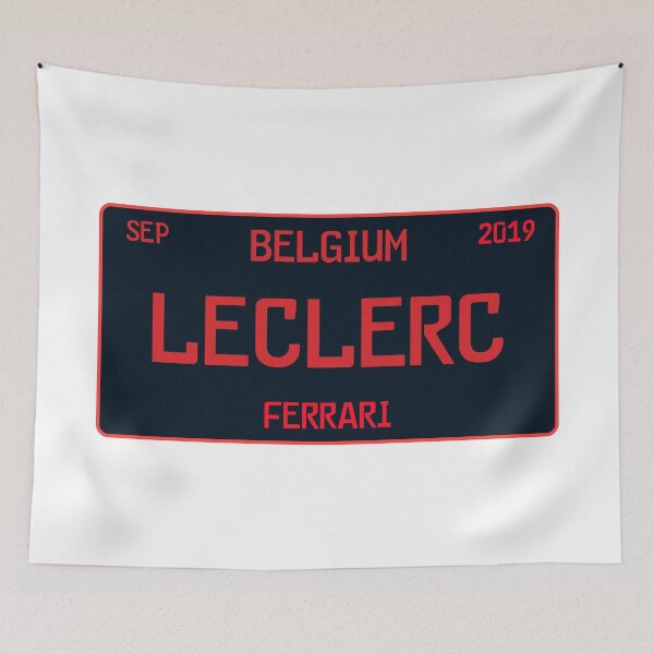 Item preview, Charles Leclerc first win license plate white designed and sold by ff1merch ..