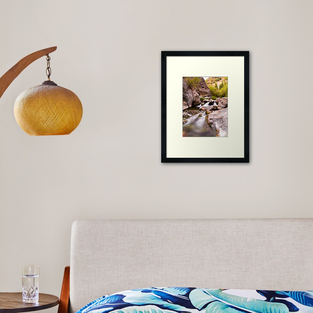 waterval Framed Art Print