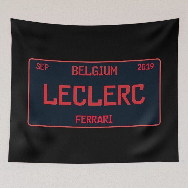 Item preview, Charles Leclerc first win license plate black designed and sold by ff1merch ..