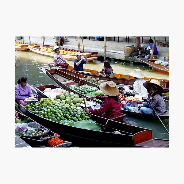 Floating Market Photographic Print