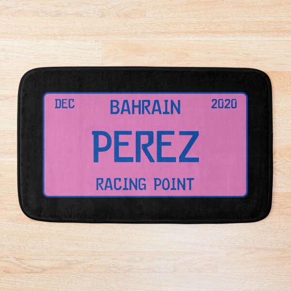 Item preview, Sergio Perez first win license plate black designed and sold by ff1merch ..