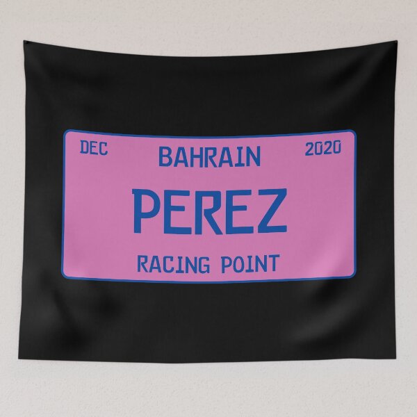 Item preview, Sergio Perez first win license plate black designed and sold by ff1merch ..