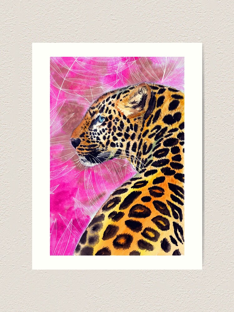 Watercolor Leopard-Animal Print  Leopard watercolor, Leopard art