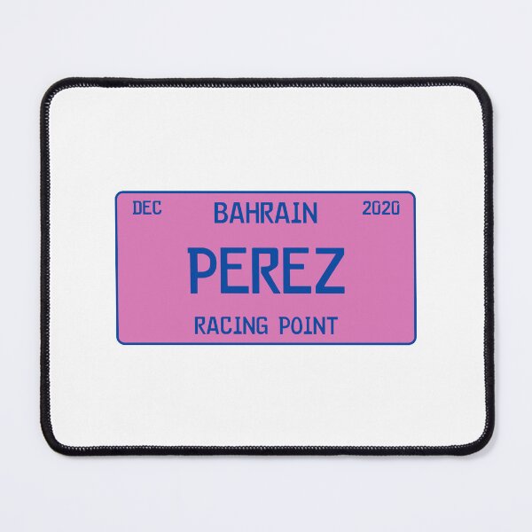 Item preview, Sergio Perez first win license plate white designed and sold by ff1merch ..