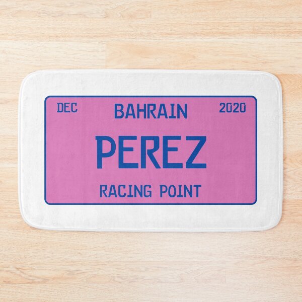 Item preview, Sergio Perez first win license plate white designed and sold by ff1merch ..