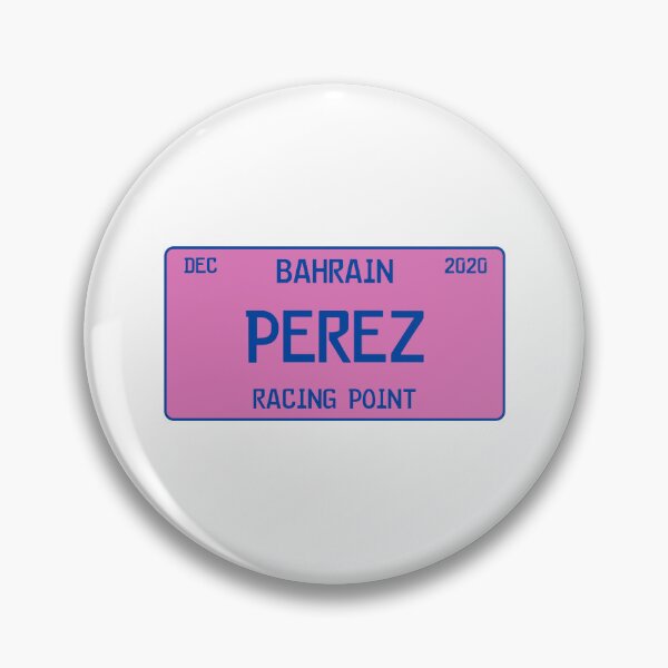 Item preview, Sergio Perez first win license plate white designed and sold by ff1merch ..