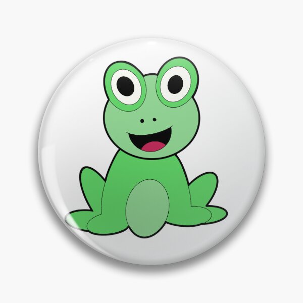 Item preview, a green frog who is happy designed and sold by emjosephine04.