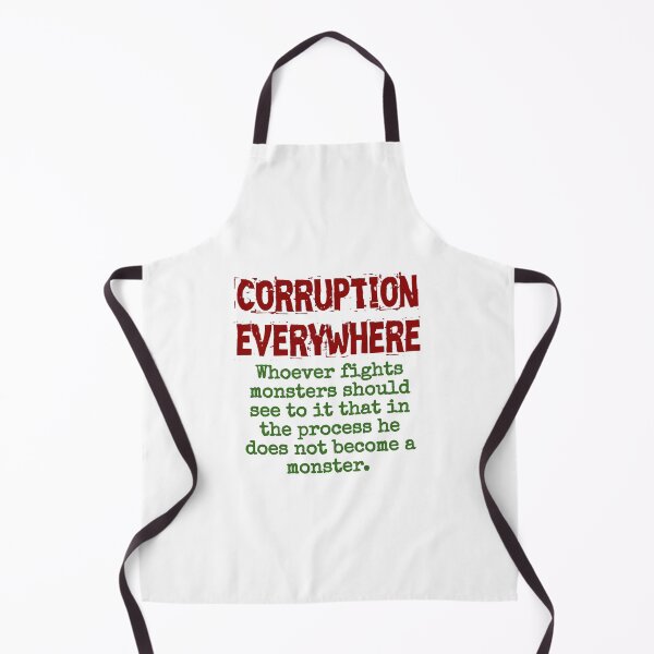 Item preview, Whoever Fights Monsters Should See - Corruption Quote designed and sold by CrankyOldDude.