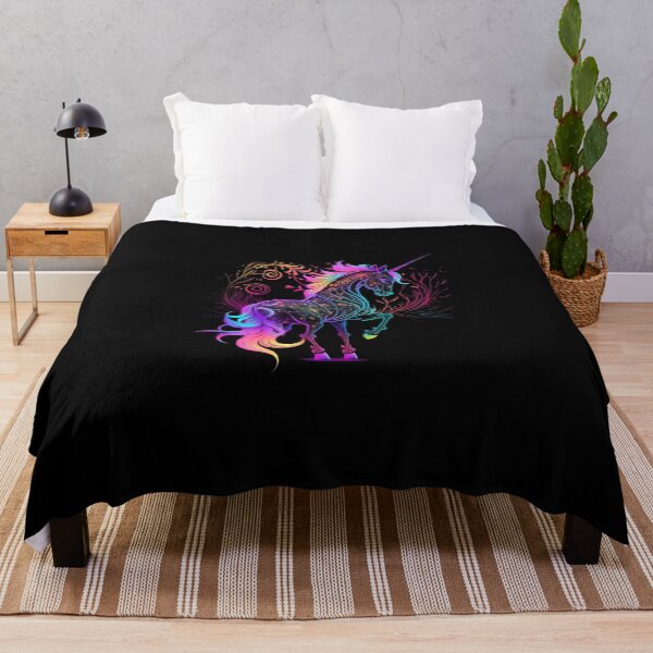 Item preview, A Spectacle of Colors, A Rainbow Unicorn Standing Tall designed and sold by digitaldreamHD.